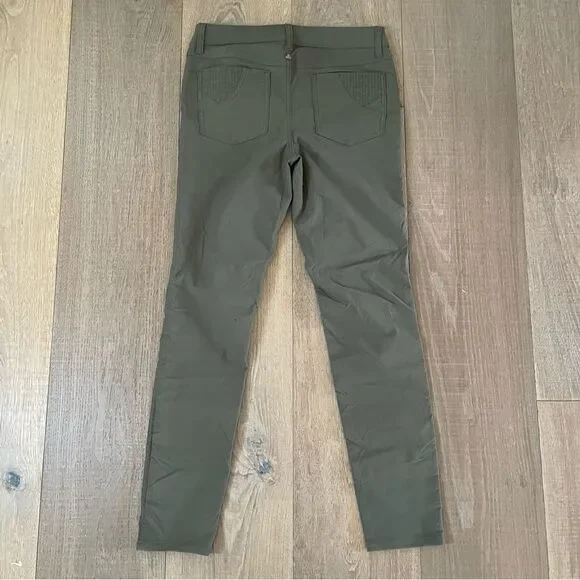 Prana Jenna Women's Pants Outdoor Cargo Green Mid Rise Slim Skinny Leg (Size10) - Picture 3 of 13